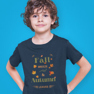 Camiseta Fall Breeze e Autumn Leaves Design