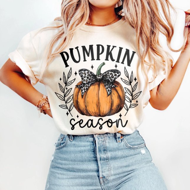 Camiseta Fall Coquette Pumpkin (Criador carregado)