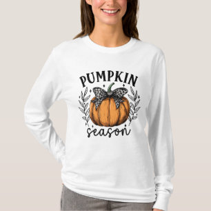 Camiseta Fall Coquette Pumpkin