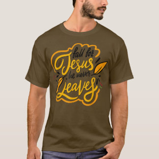 Camiseta Fall For Jesus, Autumn Gift