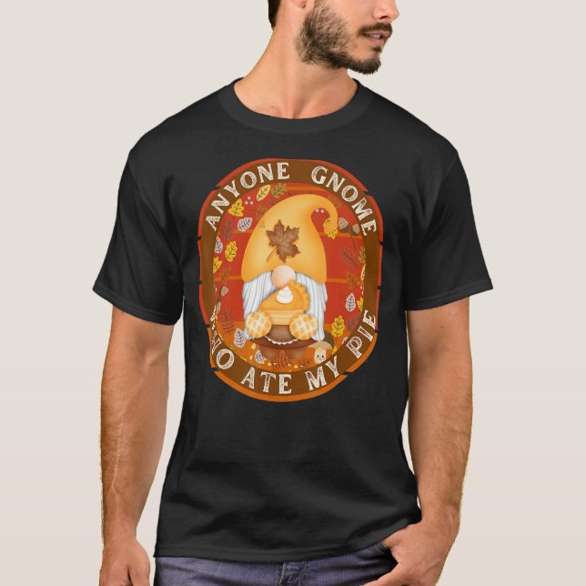 Camiseta Fall Gnomo Que Comeu A Minha Torta De Abóbora (Frente)