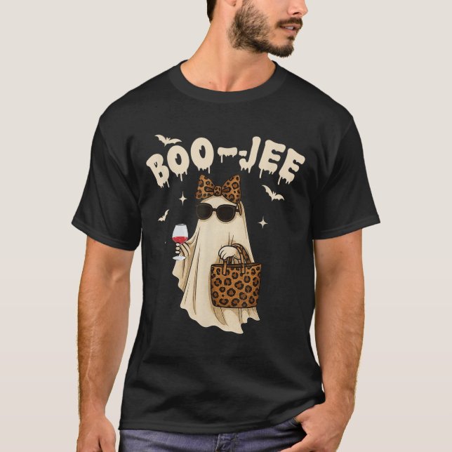Camiseta Fall Halloween Ghost Boujee Boo Jee Soky Sea (Frente)