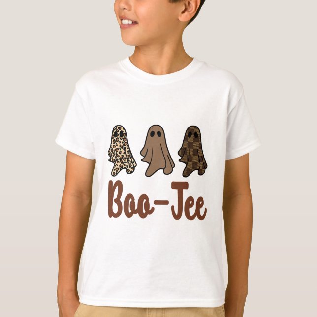 Camiseta Fall Halloween Ghost Boujee Boo-jee Spooky S (Frente)