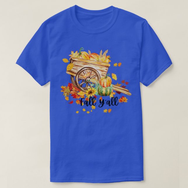 Camiseta Fall Happy Fall Hello Pumpkin Season Halloween e (Frente do Design)
