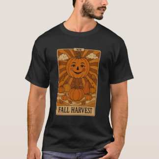 Camiseta Fall Harvest Pumpkin Tarot Card