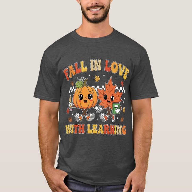 Camiseta Fall in Love With Learning  (Frente)