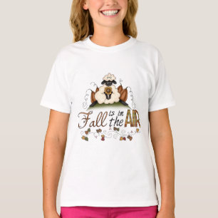 Camiseta "Fall is in the Air" O Dedo das Ovelhas do outono