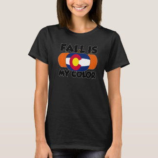 Camiseta Fall Is My Color Thanksgiving Pumpkin Colorado  1