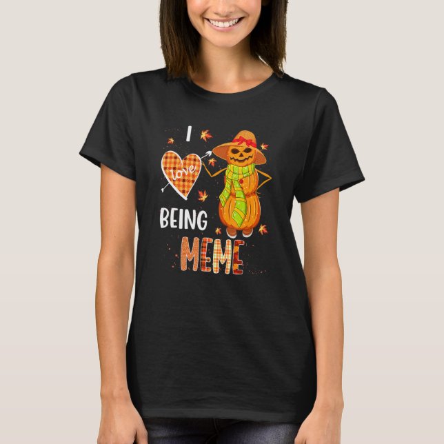 Camiseta Fall Leaf Meme Pumpkin Snowman Thanksgiving Autumn (Frente)