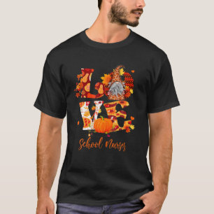 Camiseta Fall Leopard LOVE Gnomos Enfermeiros da Escola Gra