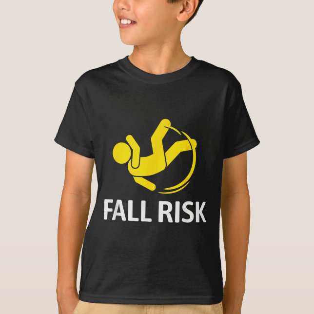 Camiseta Fall Risk Balance Issues Funny Fall Risk  (Frente)