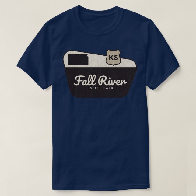 Camiseta Fall River State Park Kansas - Sinal de Boas-vinda (Frente do Design)