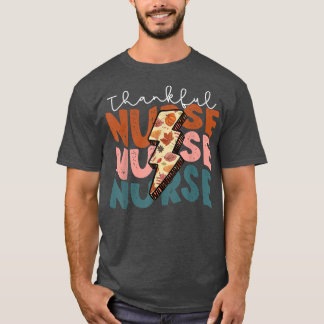 Camiseta Fall Season Autumn Obrigado Enfermeira Ação de Gra
