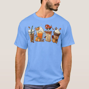 Camiseta Fall Season Chihuahua Cofee Pumpkin Spice Latte Au