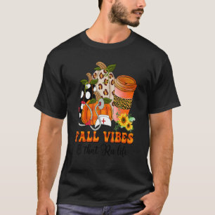 Camiseta Fall Vibes & Aquela enfermeira Cai no outono Thank