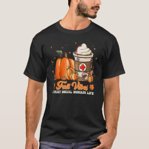 Camiseta Fall Vibes & Aquele Trabalhador Social Pumpkin Spi