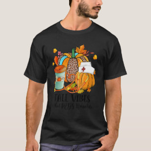 Camiseta Fall Vibes e que o PEDS enfermeira o Outono de Gra