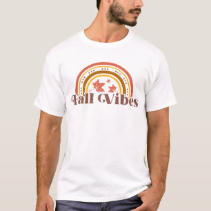 Camiseta Fall Vibes Pumpkin Halloween Groovy Fall Season