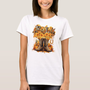 Camiseta Fall Western Boots Autumn T Shirt