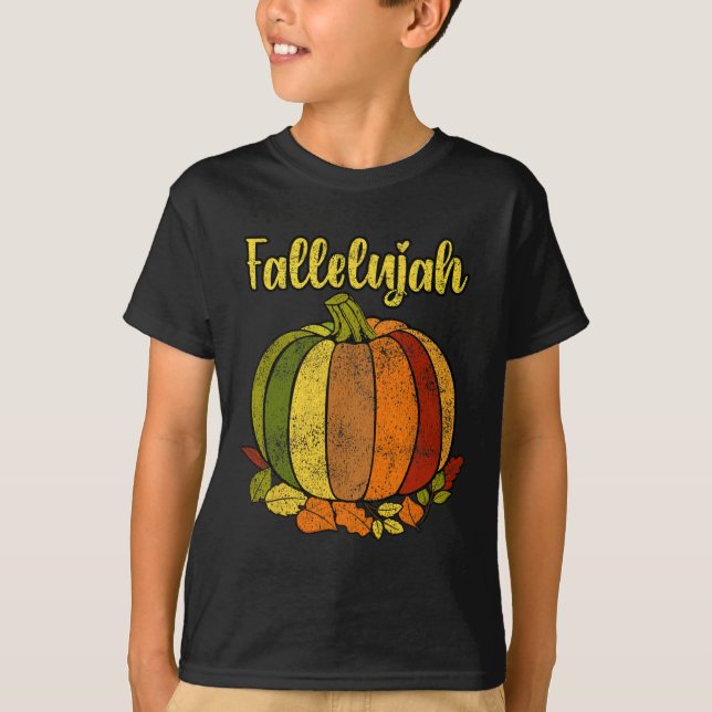 Camiseta Fallelujah Queda Abóbora Pumpkin Retro Distinto Au (Frente)