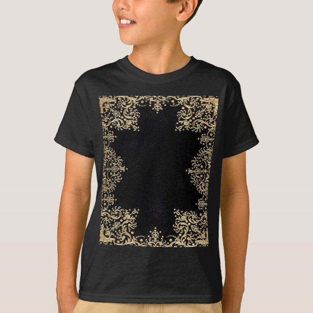 Camiseta Falln Black E Dourado Filigre (Frente)