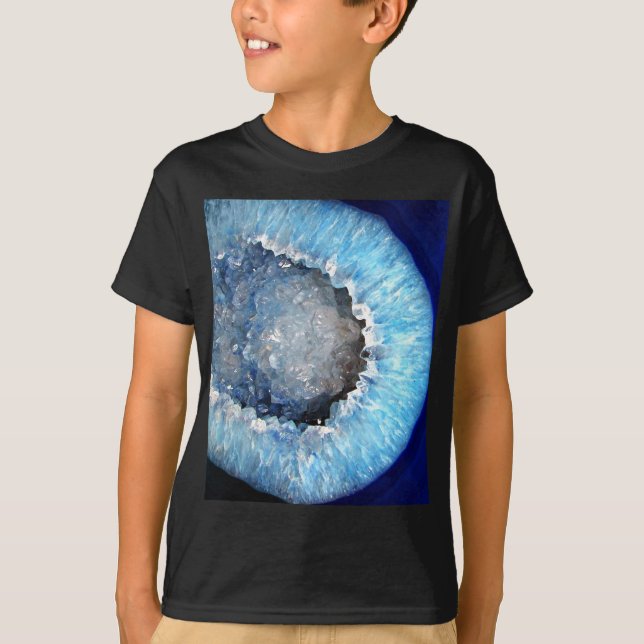 Camiseta Falln Geode de cristal azul (Frente)