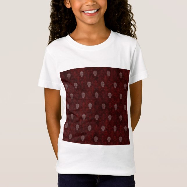 Camiseta Falln Victorian Skulls Red (Frente)