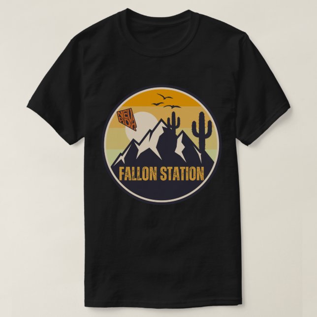 Camiseta Fallon Station, Nevada (Frente do Design)