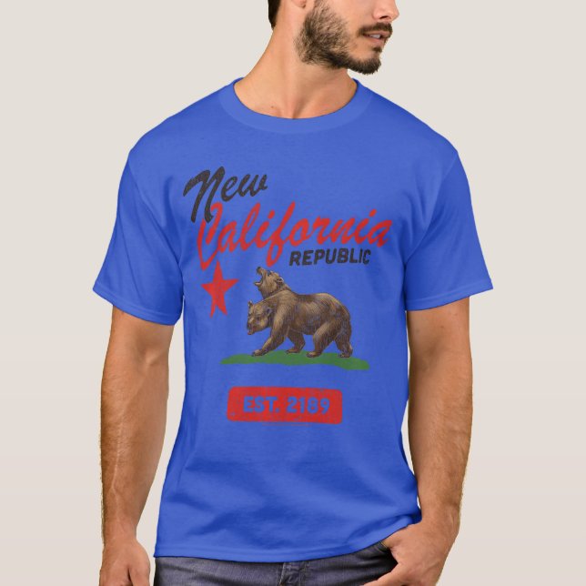 Camiseta Fallout New California Republic Flag Est 2189 Vide (Frente)