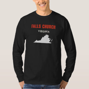 Camiseta Falls Church Virgínia EUA Estado América Viagem Vi