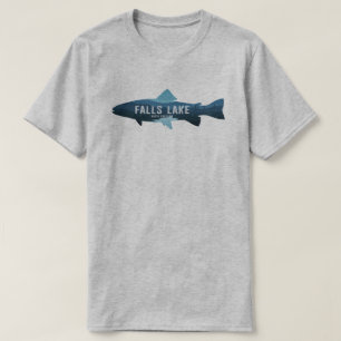 Camiseta Falls Lake North Carolina Fish