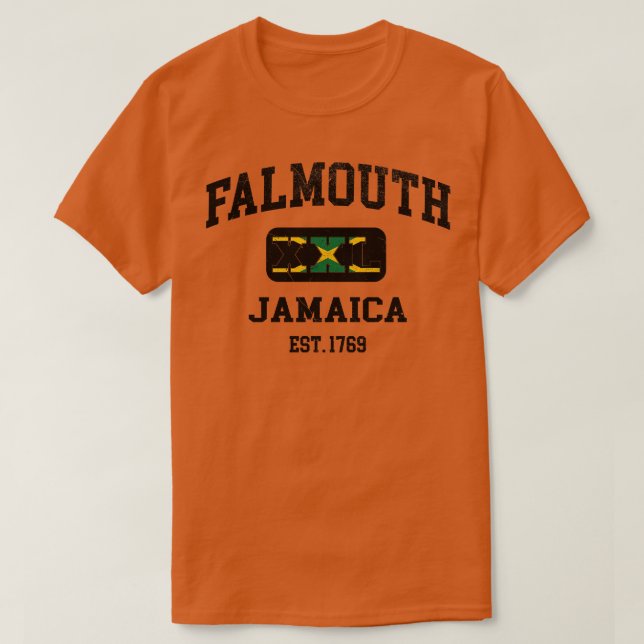 Camiseta Falmouth Jamaica XXL design Athletic (Frente do Design)