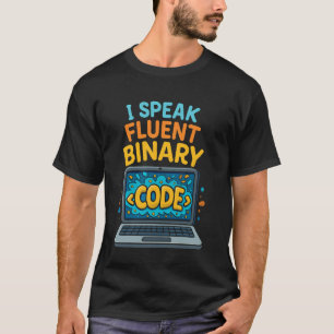 Camiseta Falo Binário Fluente Engraçado Programador de Codi