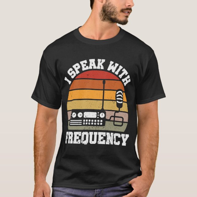 Camiseta Falo Com O Operador De Rádio Frequency Ham (Frente)