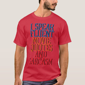 Camiseta Falo De Citações De Filme Fluente E Retrospectiva