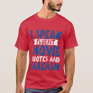 Camiseta Falo De Citações Fluentes De Filmes E Família Sarc