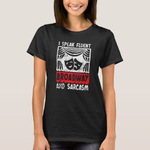 Camiseta Falo De Fluent Broadway E Nerd De Teatro De Sarcas