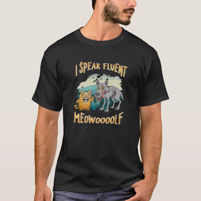 Camiseta Falo Fluent Meowoolf Wildlife Animal Wolf An (Frente)