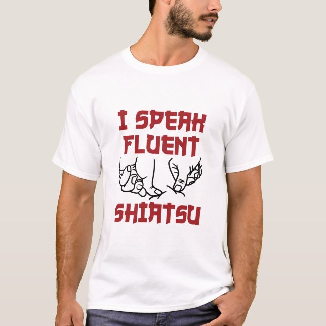 Camiseta Falo Fluent Shiatsu Massage Therapist LMT (Frente)