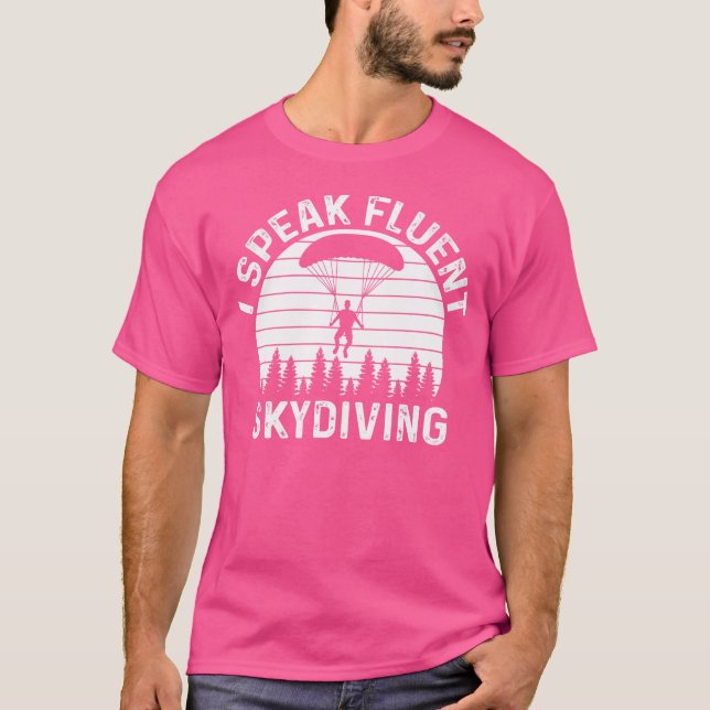 Camiseta Falo Fluent Skydiving Paragliding Skydiver Skyd (Frente)