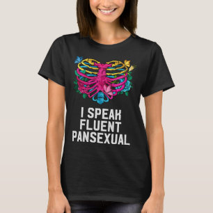 Camiseta Falo Fluente Orgulho Pan-LGBTQ Pan-Lansexual Não-B