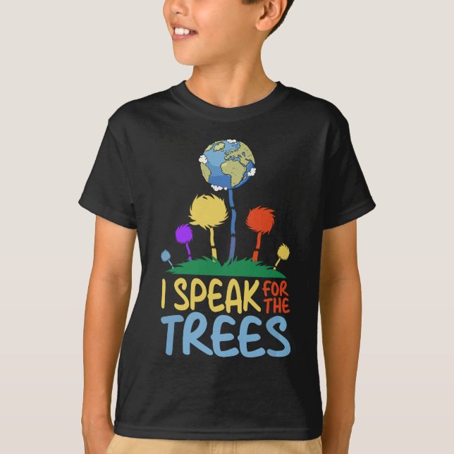 Camiseta Falo Por Árvores Dia da Terra Salvar A Inspiração  (Frente)