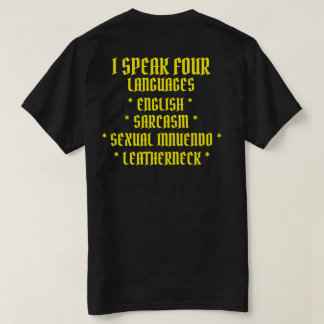 CAMISETA FALO QUATRO IDIOMAS