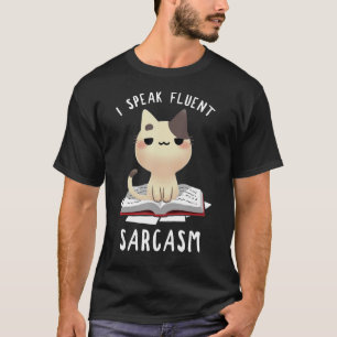 Camiseta Falo Sarcasmo Fluente, Mãe Pai De Gato, Garoto Gir