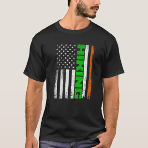 Camiseta Falsa Caminhada Anunciando Bandeira Americana Funn