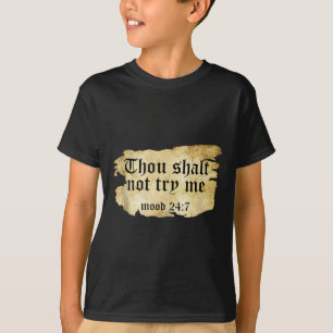 Camiseta Falsa Citação De Escrituras Que Não Me Tentará Tor