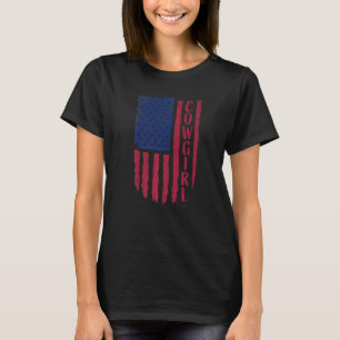 Camiseta Falsa Flag Cowgirl Dos Eua