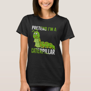 Camiseta Falsa Lagarta Fácil Fantasia de Halloween Borbolet