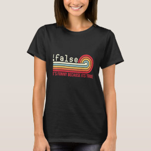 Camiseta Falsa Programação Codificação Nerd de TI Dev Progr