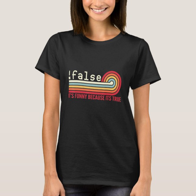 Camiseta Falsa Programação Codificação Nerd de TI Dev Progr (Frente)